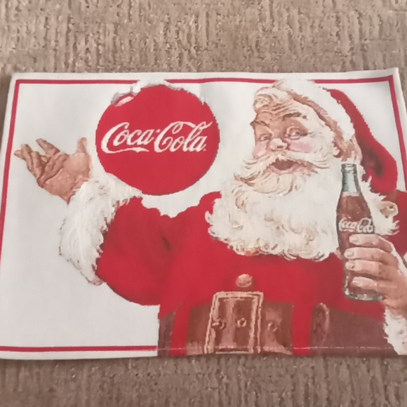 Vintage Coca cola placemats &table runner
